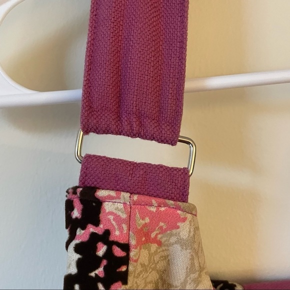 Lisa Lill Studio Vintage Pink Boho Handbag Diaper Bag Handmade Spacious Floral - Picture 4 of 7